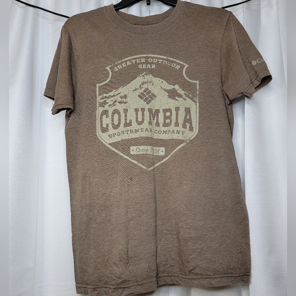 Mens brown medium Columbia shirt